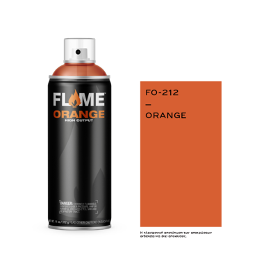 Spray Flame Orange 400ml, Orange